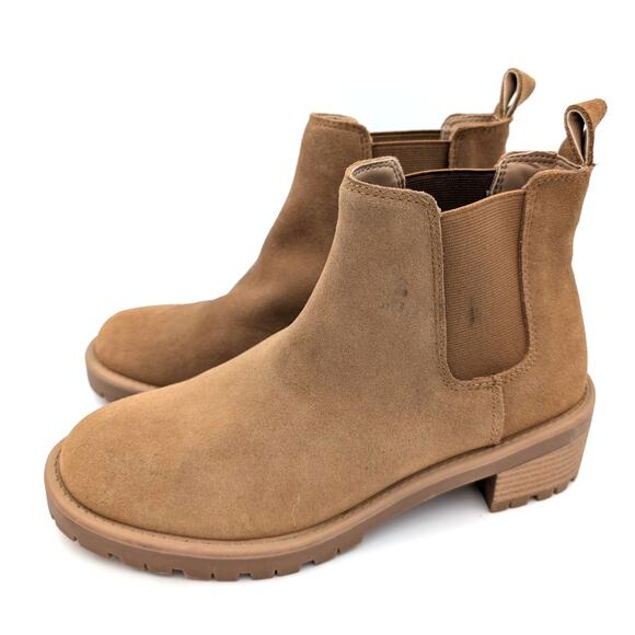 Blondo Matilda Waterproof Lug Sole Chelsea Boot Women's Brown Size US8M EU39 - Picture 1 of 14